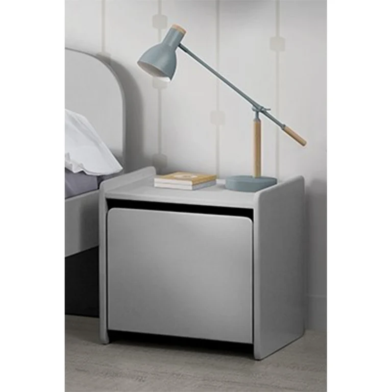Chevet 1 porte Vipack Kiddy - Gris cool