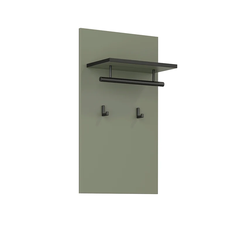 Porte-manteau mural 2 pantères Lilia Vert