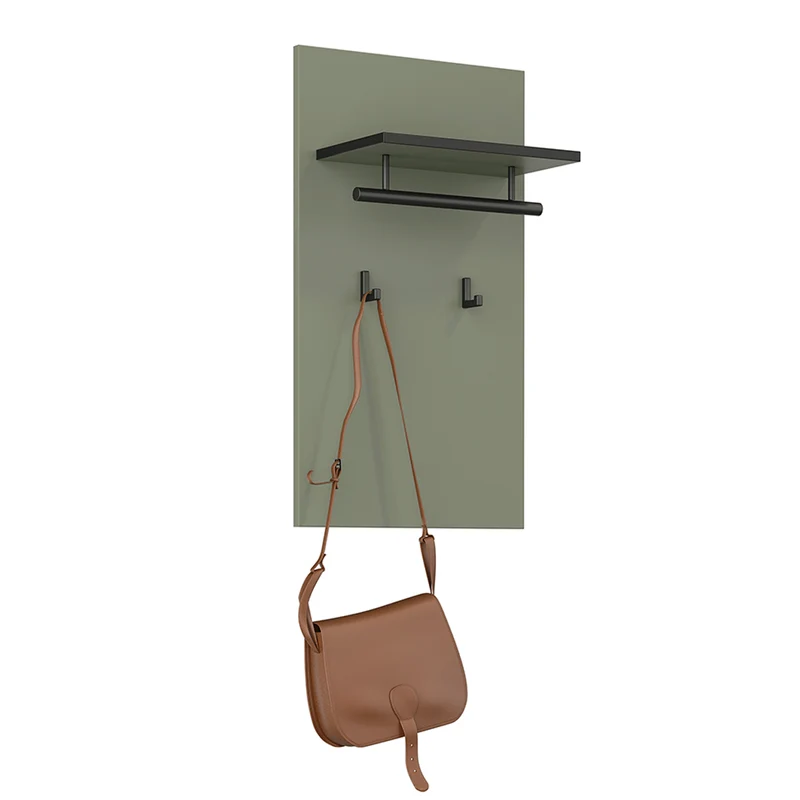 Porte-manteau mural 2 pantères Lilia Vert