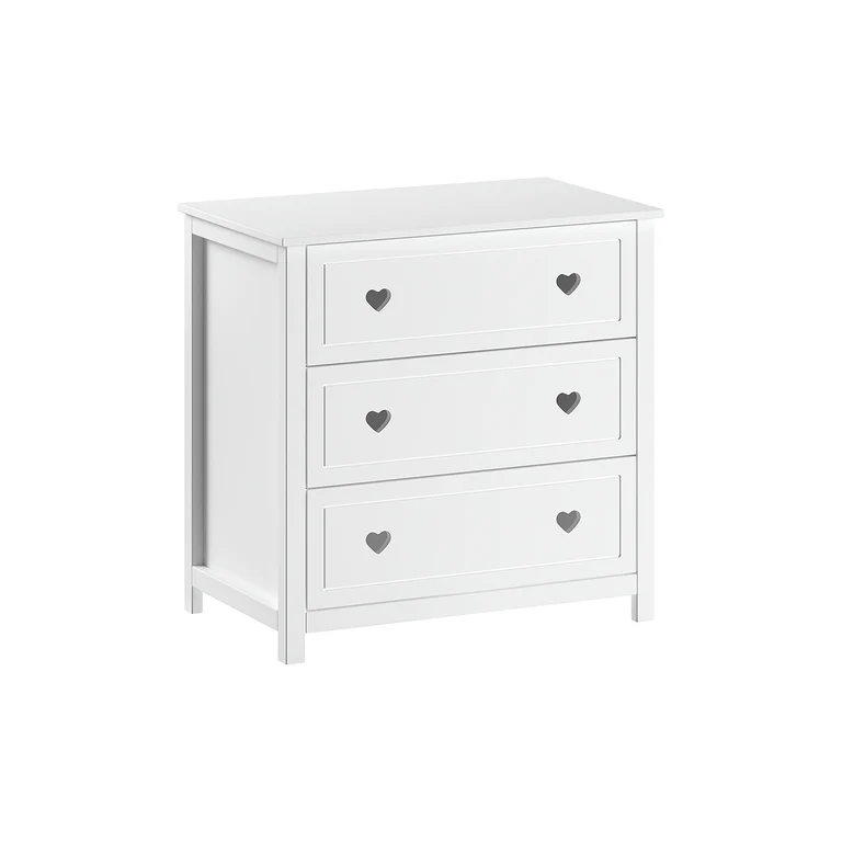 Lit bébé 60x120 et commode à langer Vipack Amori Blanc