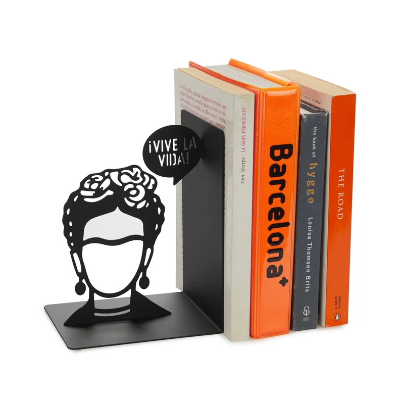 Porte-livres Frida – Balvi | Serre-livres métal noir design artiste