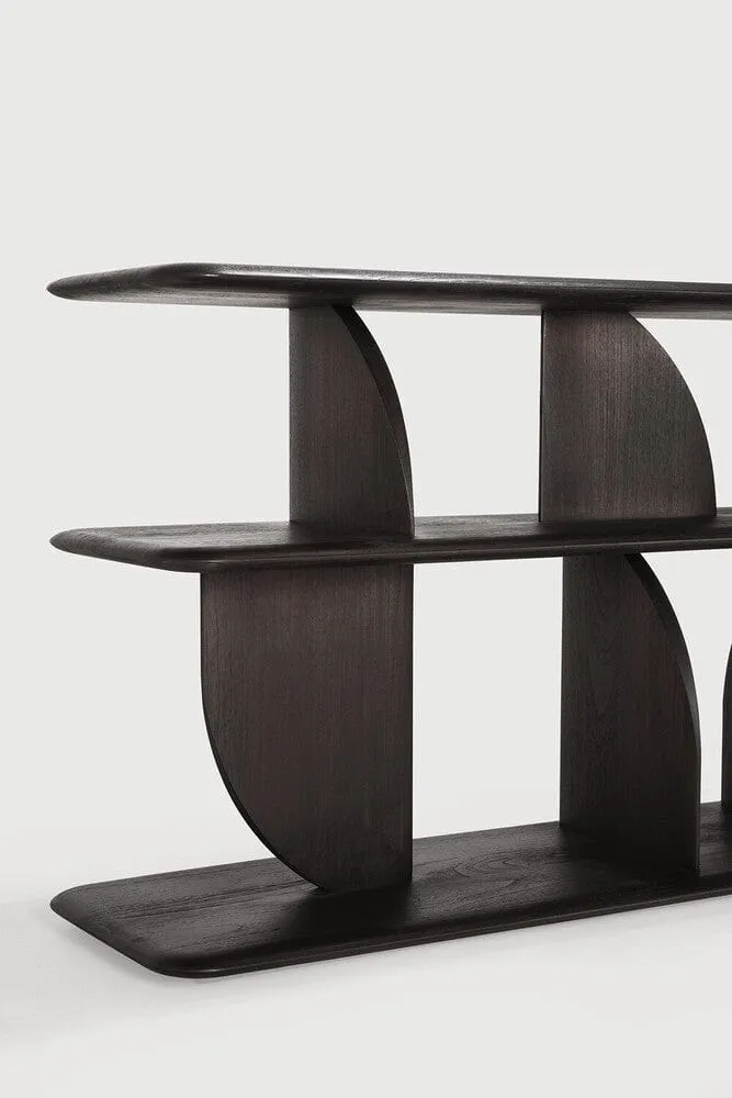 Console de canapé Geometric (Brun Teck Foncé)