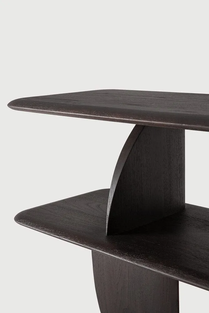Console de canapé Geometric (Brun Teck Foncé)