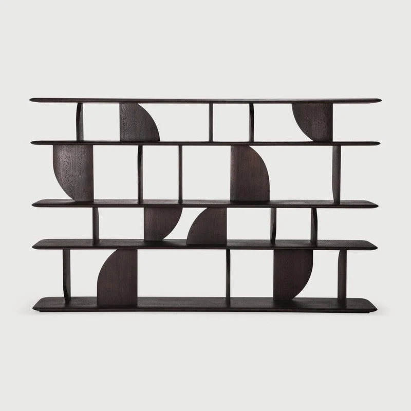 Etagère Geometric (Teck brun foncé)