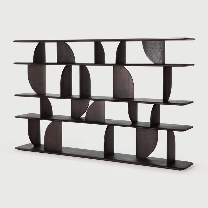 Etagère Geometric (Teck brun foncé)