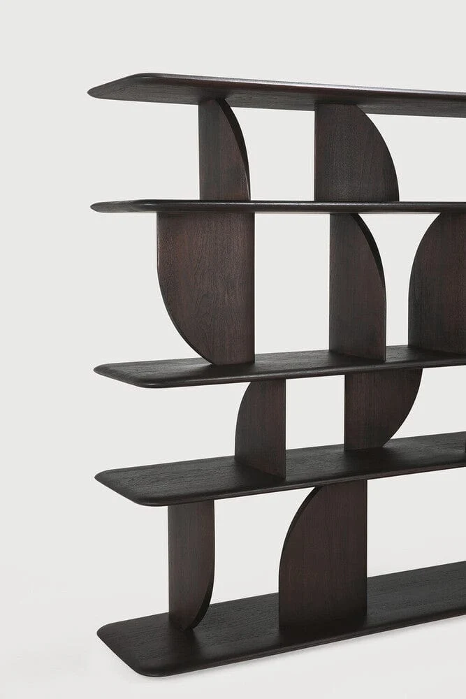 Etagère Geometric (Teck brun foncé)