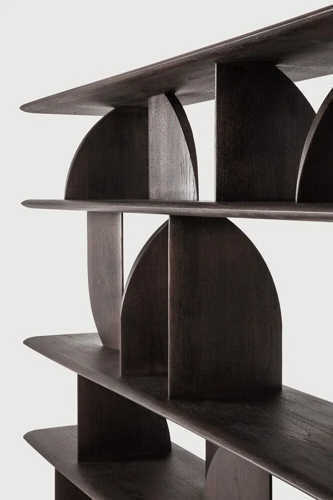 Etagère Geometric (Teck brun foncé)