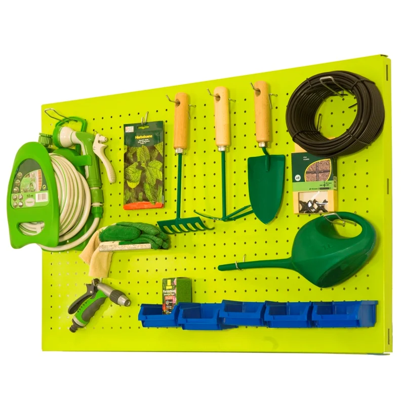 Panneau porte outils pour étagère extérieure