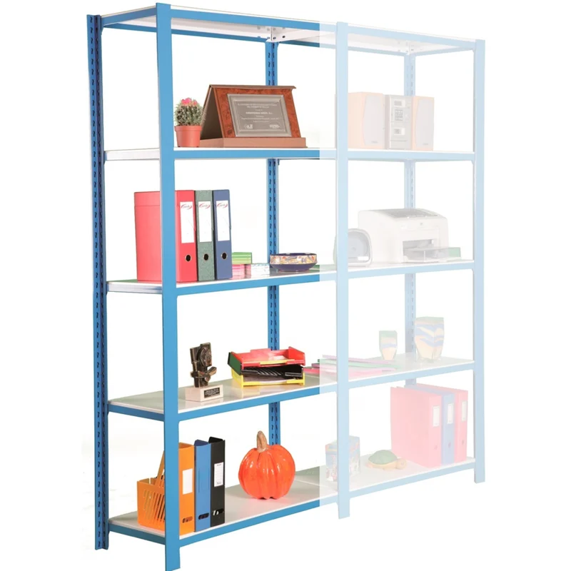 Rayonnage bureau métal départ 5 tablettes