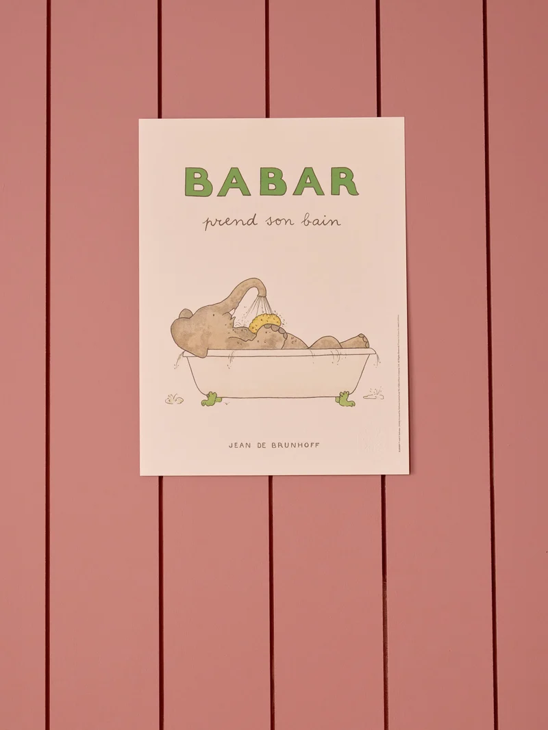 Affiche Babar Bain - Cyrillus X Oneart