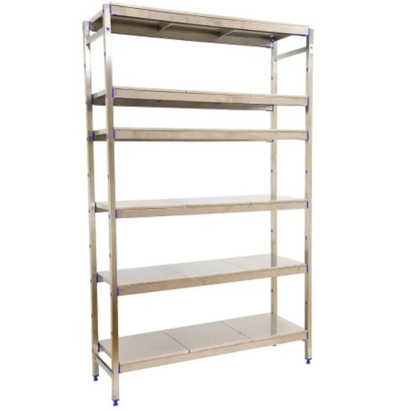 Etagère inox hauteur 2000mm 6 niveaux inox