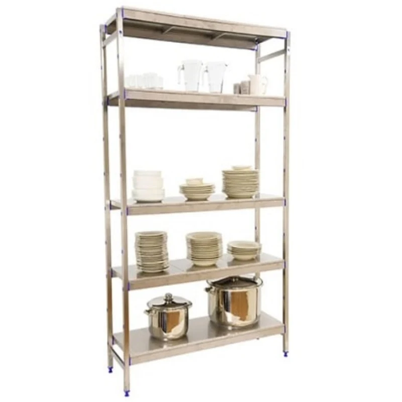 Etagère inox hauteur 1600mm 5 niveaux inox