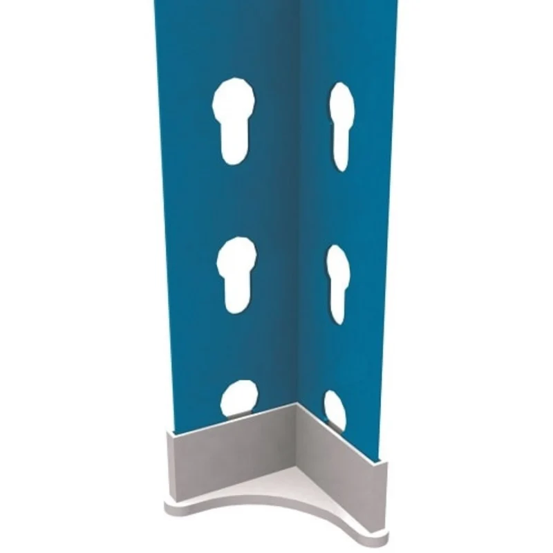 Lot de 4 pieds plastique pour rayonnage
