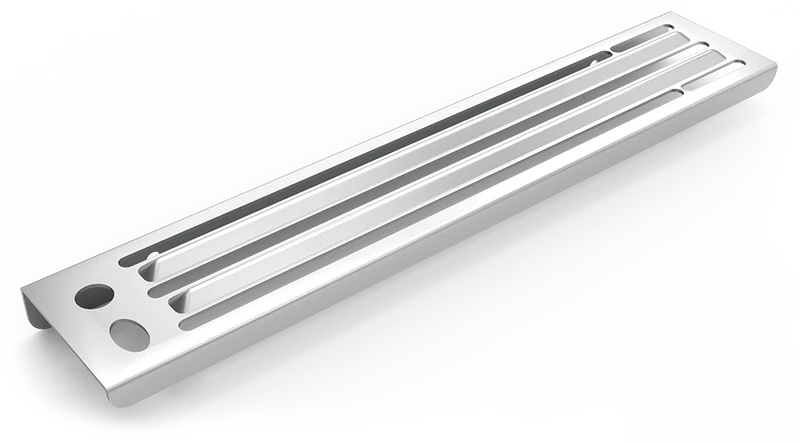Porte couteaux inox pour adosser au billot en tôle