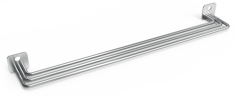 Porte couteaux inox pour adosser au billot en tige