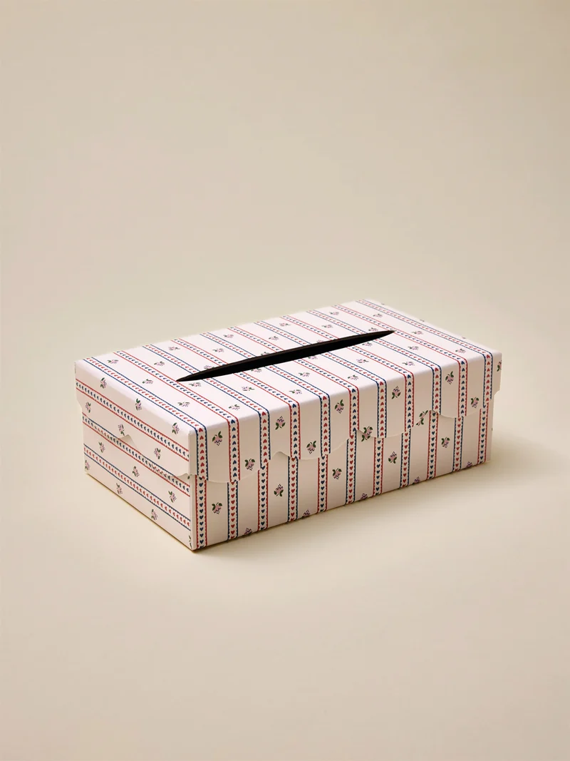 Boîte à mouchoirs en papier imprimé