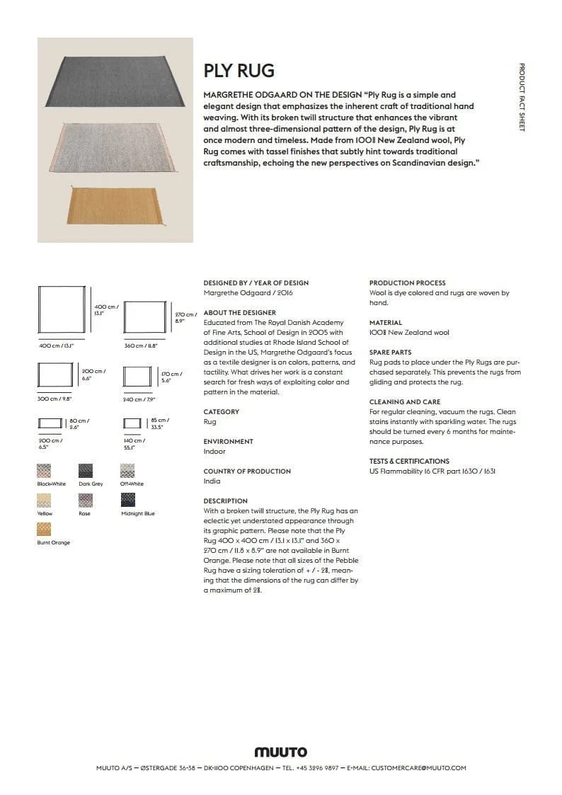 Tapis Muuto - Ply Rug