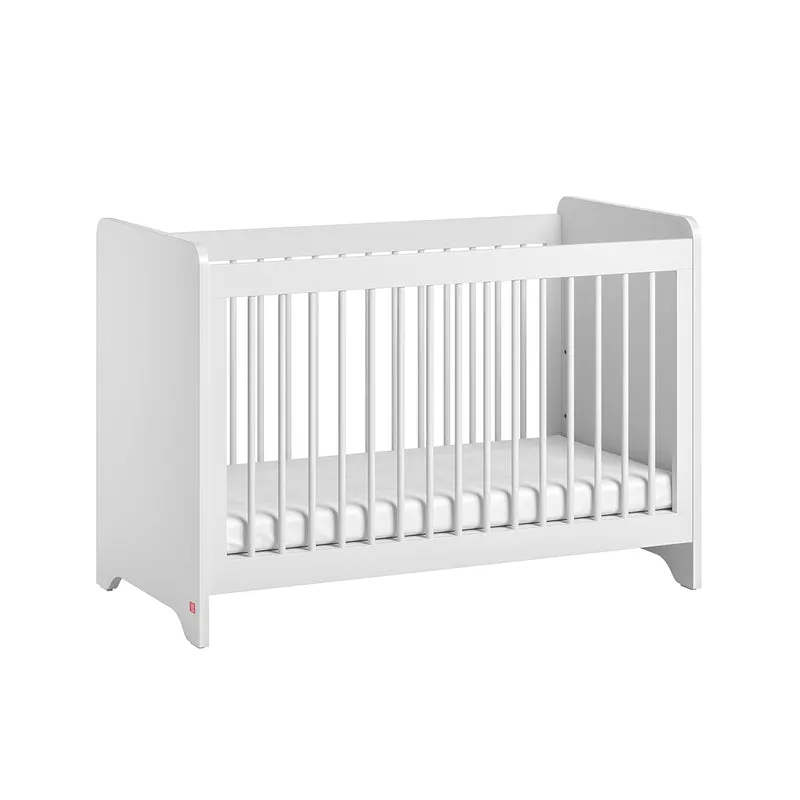 Chambre complète lit bébé 60x120 commode à langer et armoire 2 portes Vox Ova Blanc