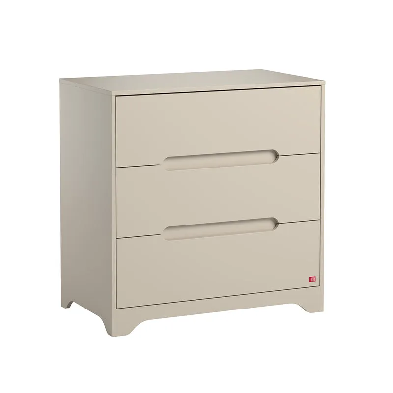 Commode 3 tiroirs et armoire 2 portes Vox Ova Beige