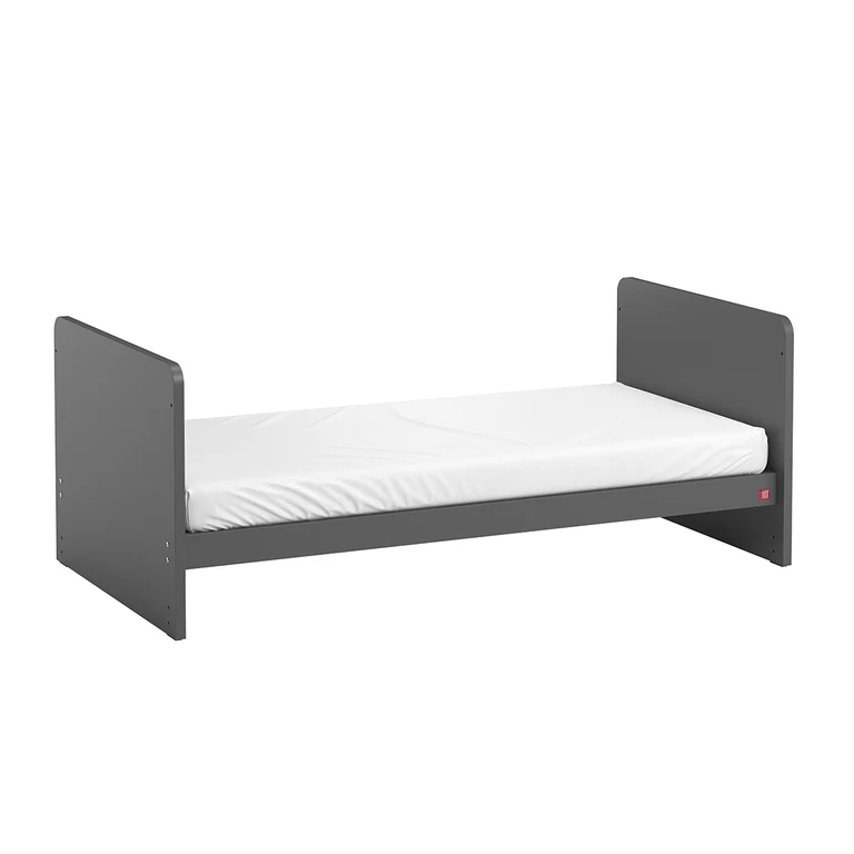 Lit bébé évolutif et Armoire 1 porte Vox Leaf Gris et bois