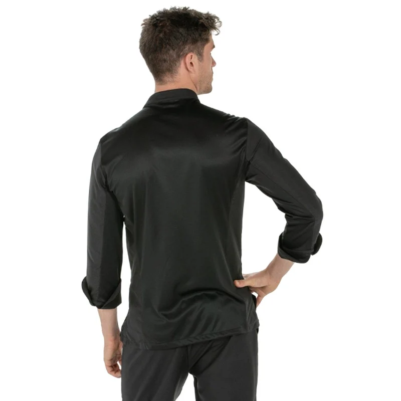 Chaqueta Caballero Cocina Microfibra Negra