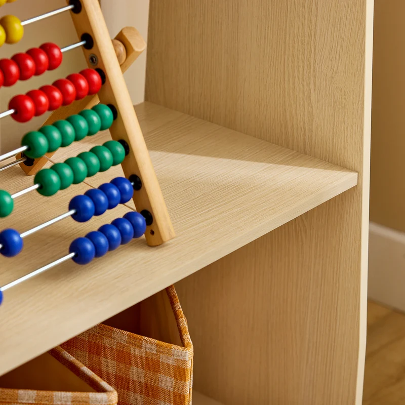 SoBuy KMB101-N Étagère de Rangement pour Enfants, Meuble Rangement pour Livres et Jouets, Bibliothèque Organisateur pour Chambre d'Enfants, Salle de Jeux, Salon, 91x30x100 cm