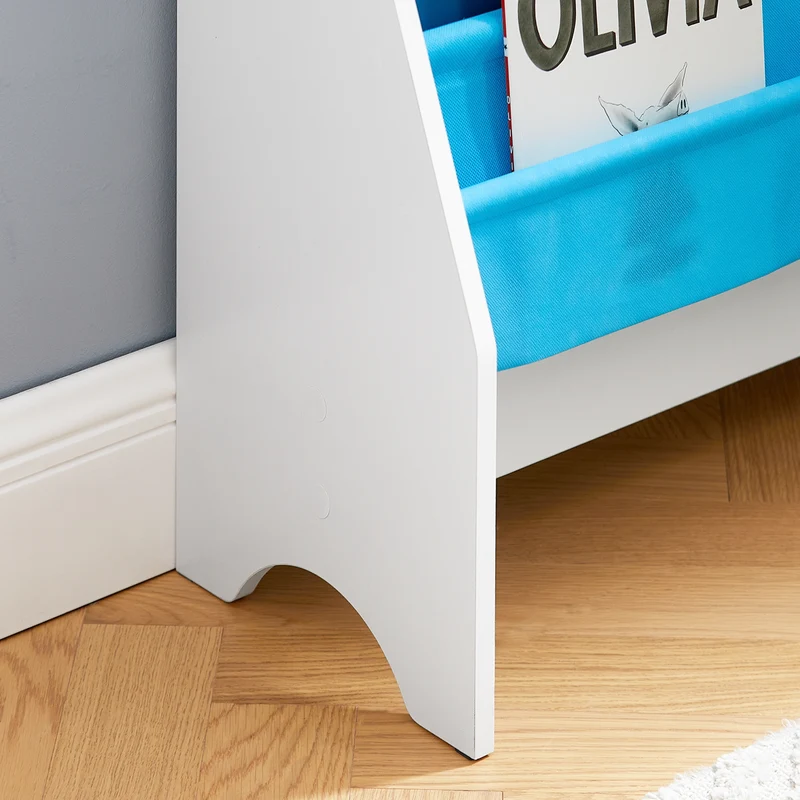 sebuyfr.comG225-F Bibliothèque Étagère à Livres pour Enfants Porte-revues 4 Compartiments, 62x30x71cm