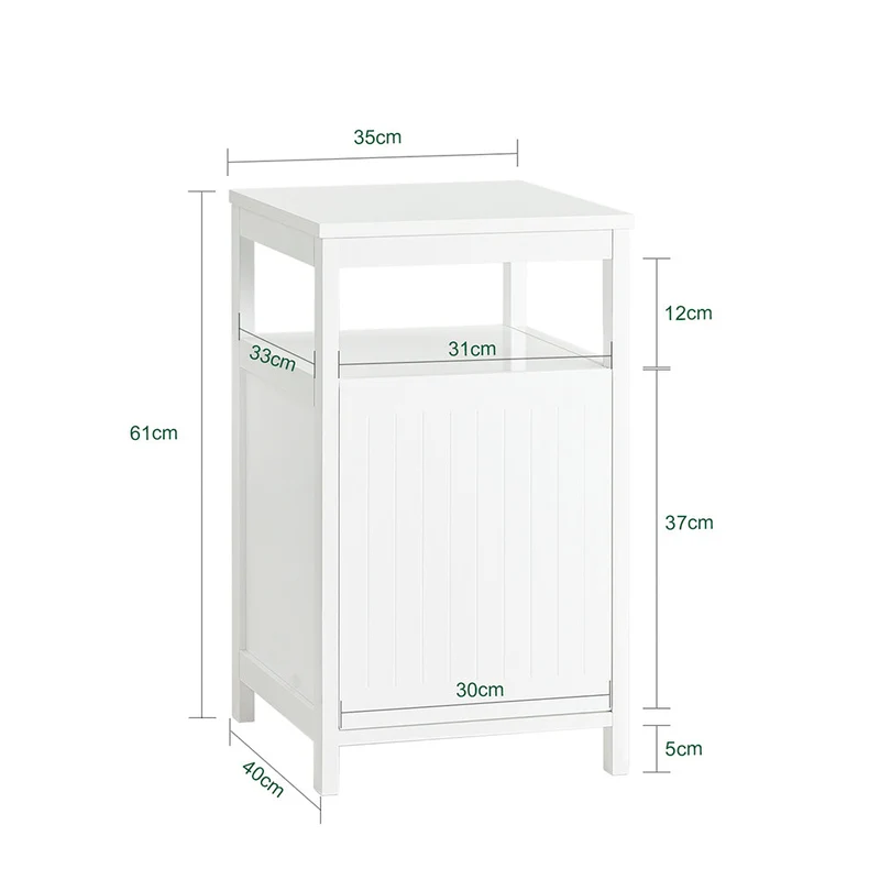 SoBuy FBT117-W Table d'Appoint, Bout de Canapé, Table Basse, Table de Chevet, Table de Nuit