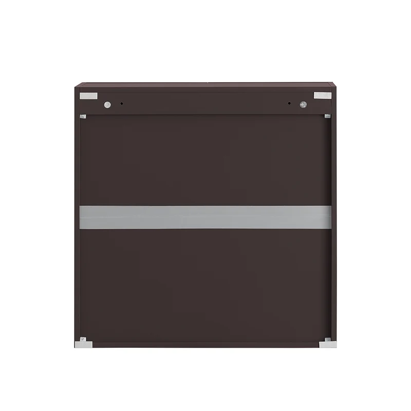 SoBuy FRG231-BR Meuble Haut Salle de Bain Suspendu Armoire Murale avec Étagère Réglable et Porte Rangement Mural Compact pour Salle de Bain, WC ou Cuisine Marron 60x30x60 cm