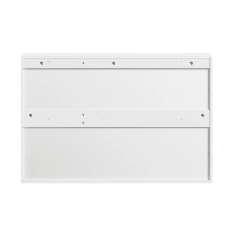 SoBuy FRG231-L-W Meuble Haut Suspendu 90 cm – 3 Portes, Étagère Réglable – Blanc