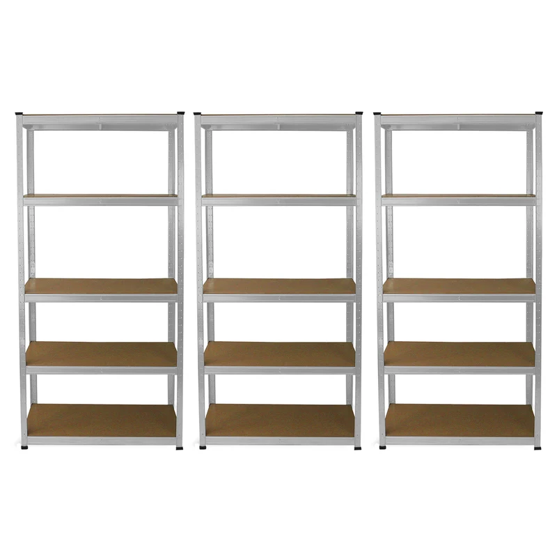 Monster Racking - 3 Rayonnages E-Rax en Acier Galvanisé 90cm x 40cm x 180cm