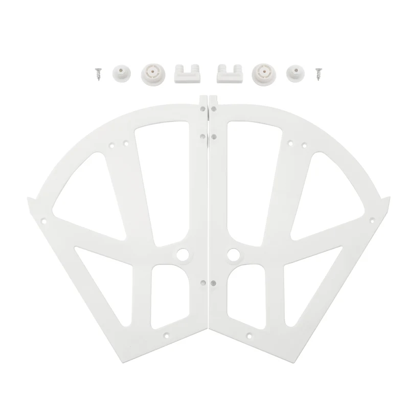 SoBuy SDA08-W 2 Pièces Charnières de Cabinet, Charnières de Tiroir pour Porte-Chaussures en Plastique Raccords De Remplacement