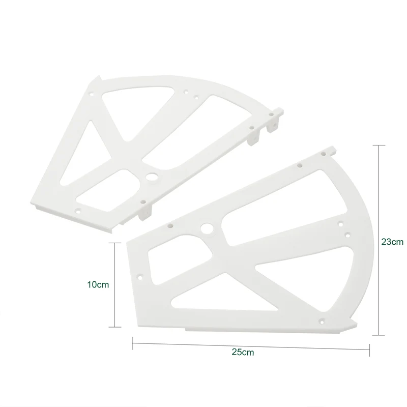 SoBuy SDA08-W 2 Pièces Charnières de Cabinet, Charnières de Tiroir pour Porte-Chaussures en Plastique Raccords De Remplacement