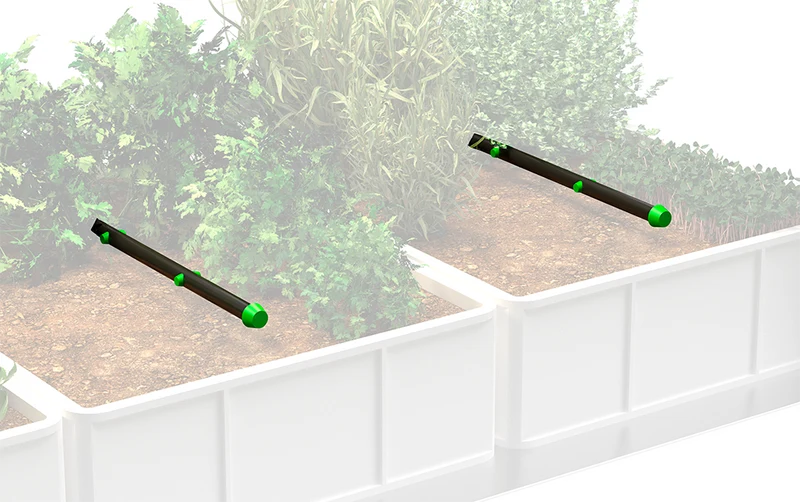 Kit d'irrigation en option pour étagère de potager urbain