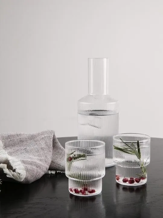 Verres Ferm Living - Ripple (set of 4)
