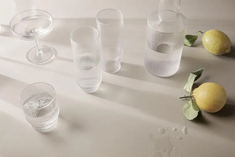 Verres Ferm Living - Ripple (set of 4)