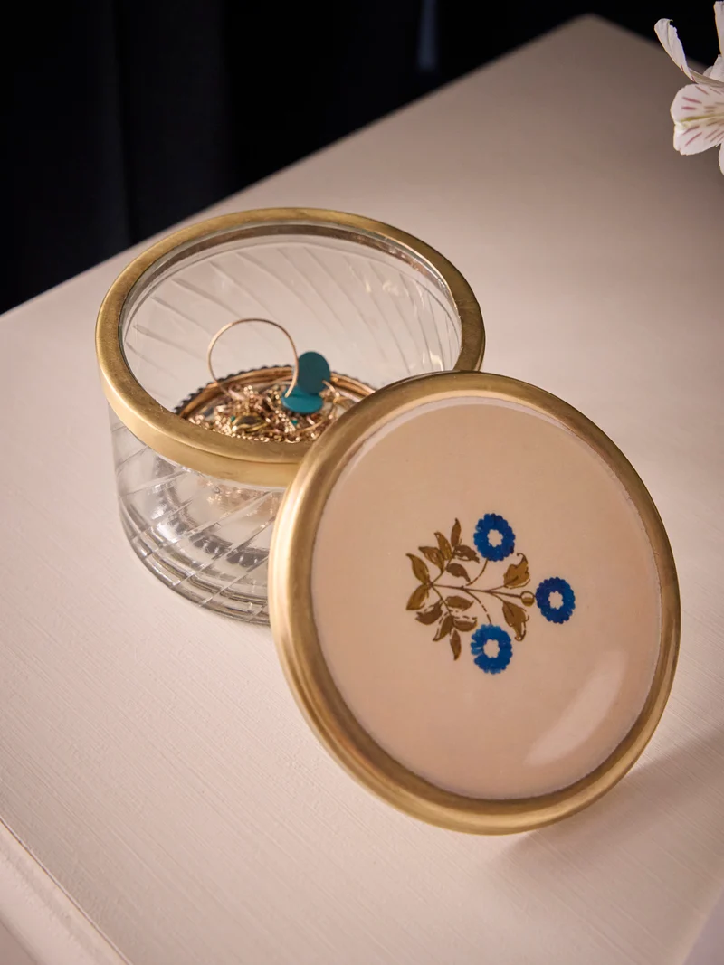 Boîte en verre avec couvercle - Grand modèle