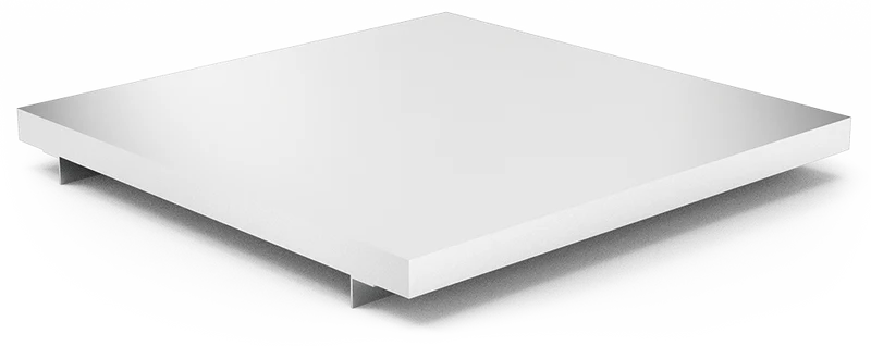 Étagère inox à poser sur comptoir adaptable pour balances