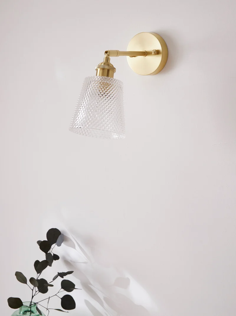 Applique métal et verre ciselé