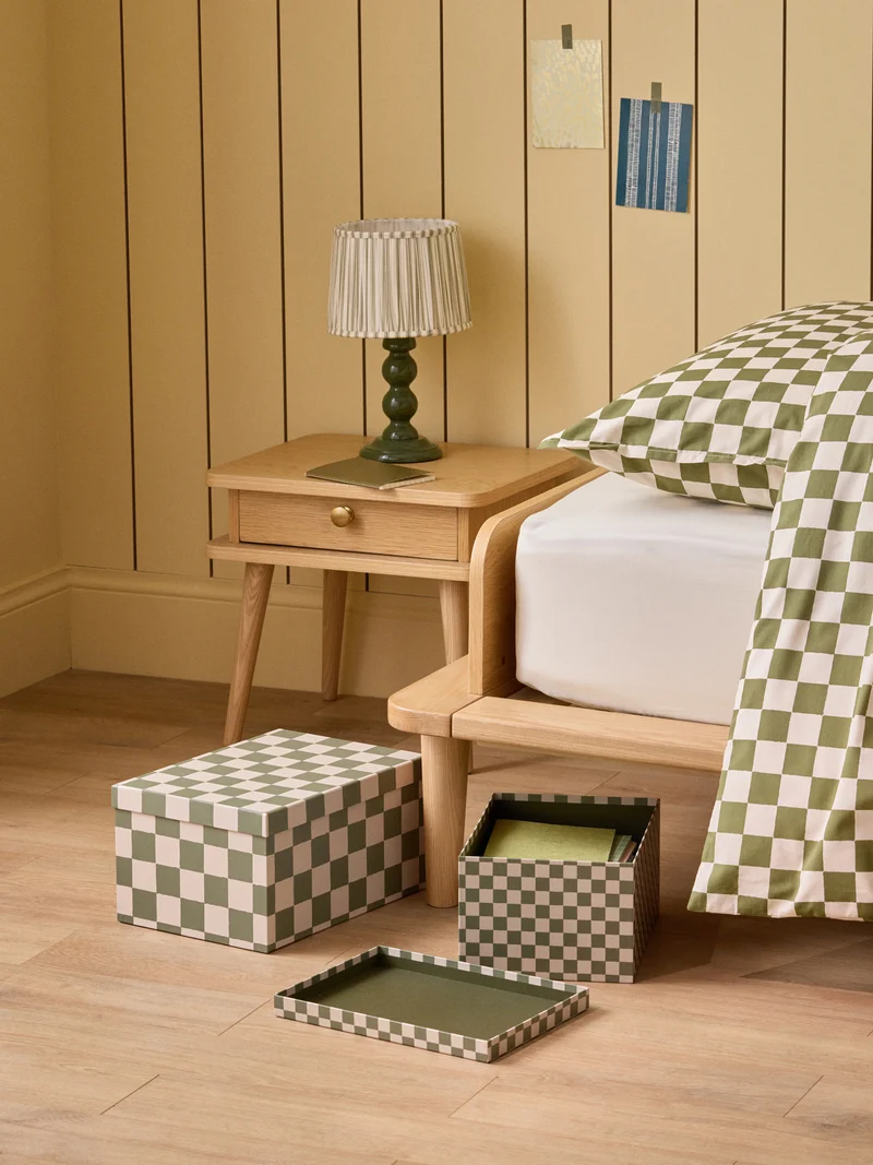 Boîte gigogne damier par lot de 2