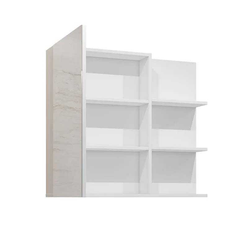 Armoire murale 1 porte miroir Sophéa Blanc