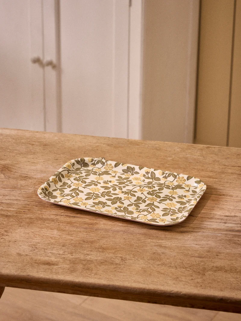 Plateau floral en bois