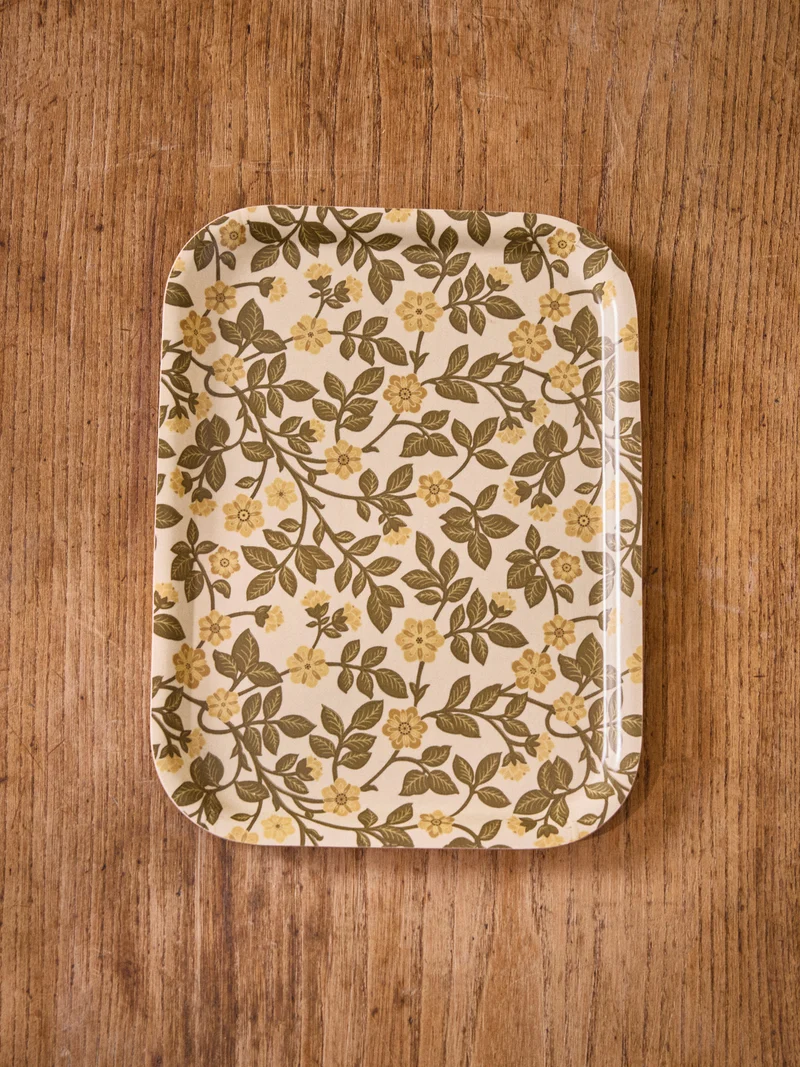 Plateau floral en bois