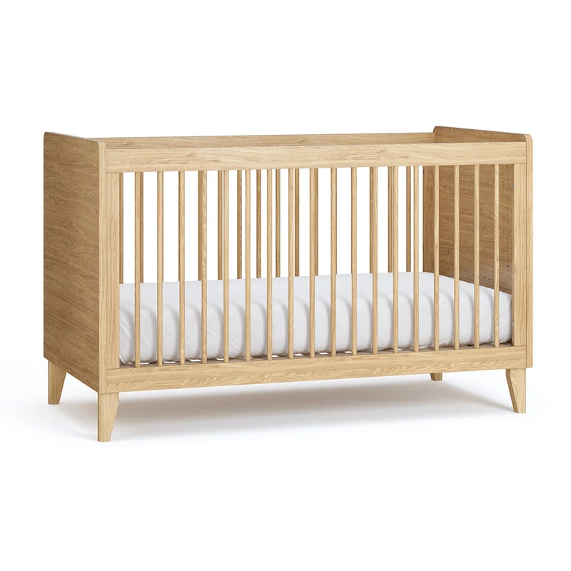 Lit évolutif 70x140 et commode 3 tiroirs Vox Muve Bois