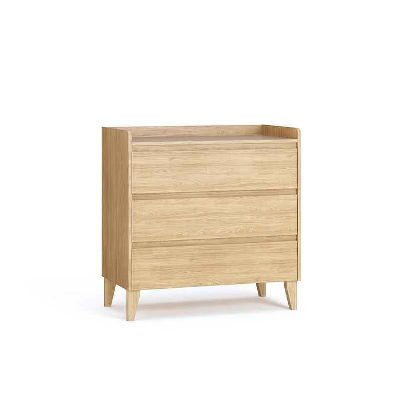 Commode 3 tiroirs et armoire 2 portes Vox Muve Bois