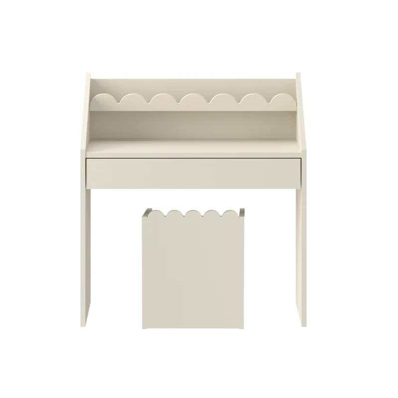 Bureau 1 tiroir avec chaise Bellamy Book Nook Beige