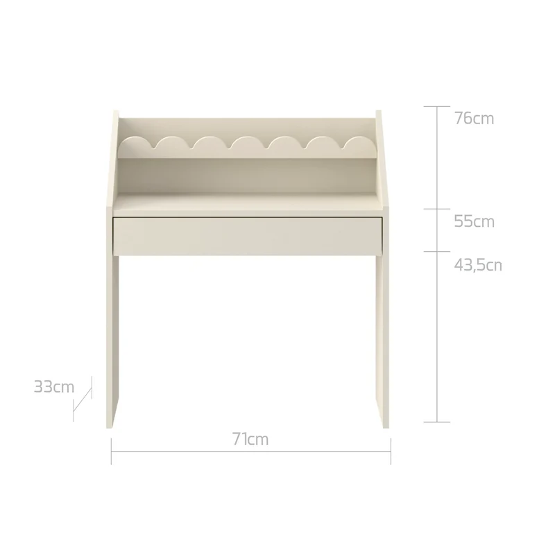 Bureau 1 tiroir avec chaise Bellamy Book Nook Beige