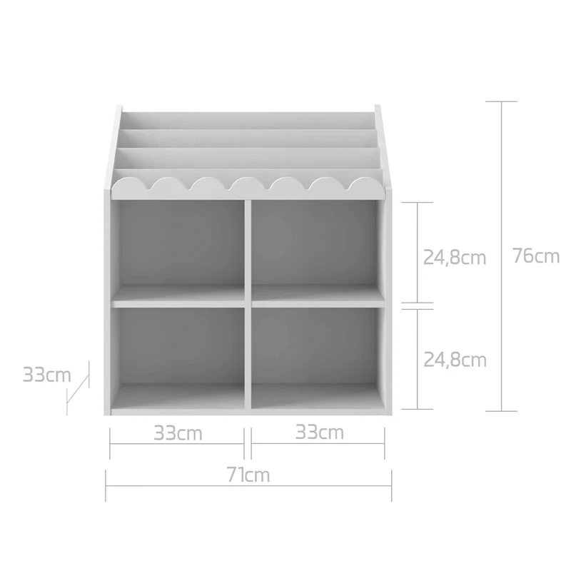 Bibliothèque Bellamy Book Nook Blanc