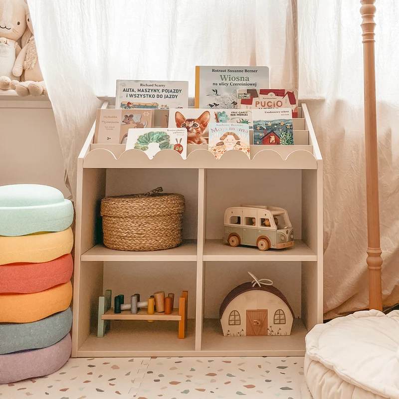 Bibliothèque Bellamy Book Nook Beige