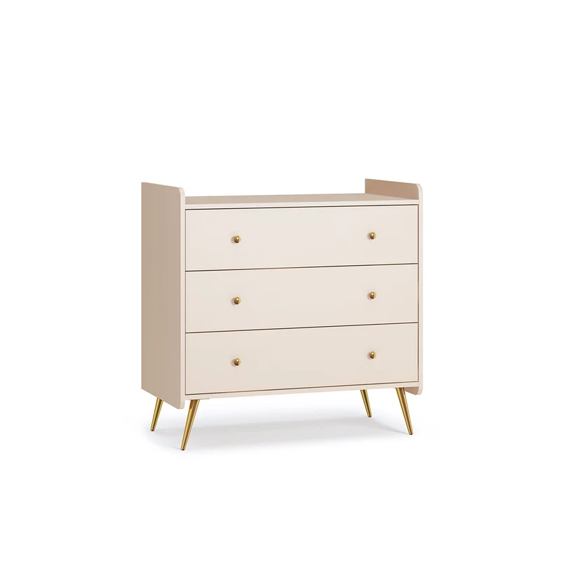 Lit évolutif 70x140 et commode 3 tiroirs Vox Lunea Cachemire